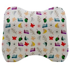 Snail Butterfly Pattern Seamless Velour Head Support Cushion by Amaryn4rt