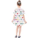 Snail Butterfly Pattern Seamless Kids  Smock Dress View2