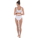 Snail Butterfly Pattern Seamless Bandaged Up Bikini Top View2