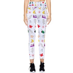 Snail Butterfly Pattern Seamless Pocket Leggings  by Amaryn4rt