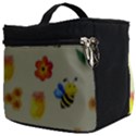 Seamless Background Honey Bee Make Up Travel Bag (Big) View2