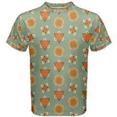 Floral Pattern Men s Cotton Tee by Amaryn4rt