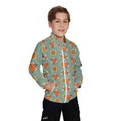 Floral Pattern Kids  Windbreaker