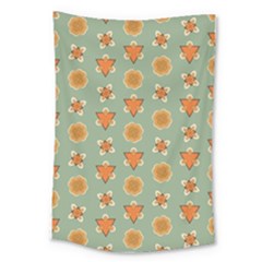 Floral Pattern Large Tapestry