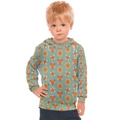 Floral Pattern Kids  Hooded Pullover by Amaryn4rt