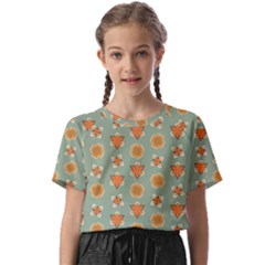 Floral Pattern Kids  Basic Tee by Amaryn4rt