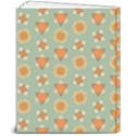 Floral Pattern 8  x 10  Hardcover Notebook View2