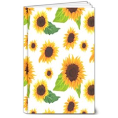 Sunflower Flower Seamless 8  X 10  Hardcover Notebook by Amaryn4rt