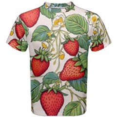 Strawberry Fruit Men s Cotton Tee by Amaryn4rt