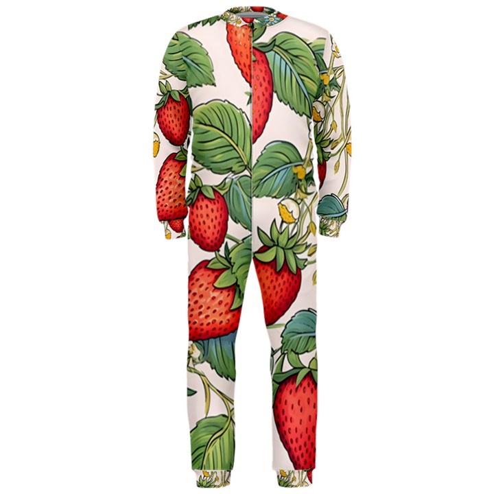 Strawberry Fruit OnePiece Jumpsuit (Men)