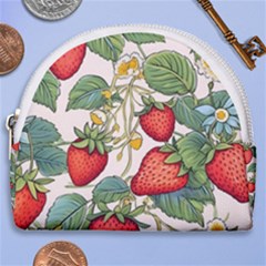 Strawberry Fruit Horseshoe Style Canvas Pouch by Amaryn4rt