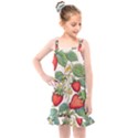 Strawberry Fruit Kids  Overall Dress View1