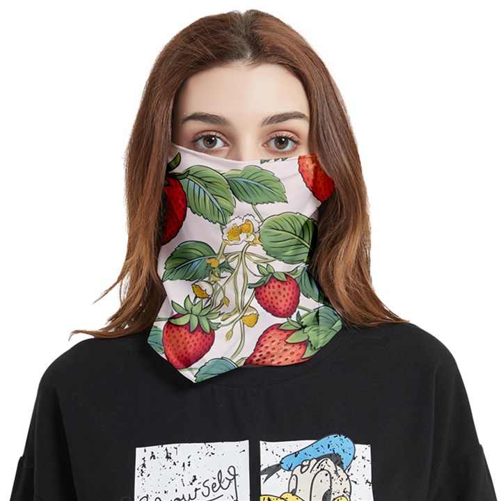 Strawberry Fruit Face Covering Bandana (Two Sides)