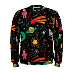 Seamless Pattern Space Men s Sweatshirt