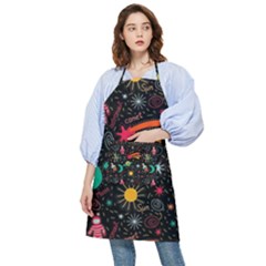 Seamless Pattern Space Pocket Apron by Amaryn4rt