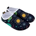 Seamless Pattern Space Women s Sock-Style Water Shoes View3