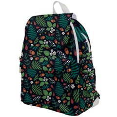 Pattern Forest Leaf Fruits Flowers Motif Top Flap Backpack by Amaryn4rt