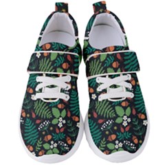 Pattern Forest Leaf Fruits Flowers Motif Women s Velcro Strap Shoes by Amaryn4rt