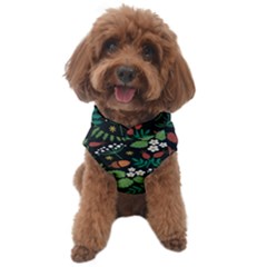 Pattern Forest Leaf Fruits Flowers Motif Dog Sweater by Amaryn4rt