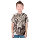 Plant Leaves Pattern Kids  Cotton Tee View1