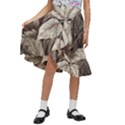 Plant Leaves Pattern Kids  Ruffle Flared Wrap Midi Skirt View1