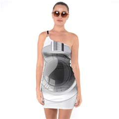 Washing Machines Home Electronic One Shoulder Ring Trim Bodycon Dress by pakminggu