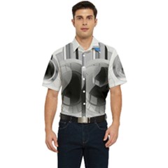 Washing Machines Home Electronic Men s Short Sleeve Pocket Shirt  by pakminggu