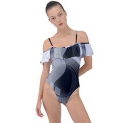 Washing Machines Home Electronic Frill Detail One Piece Swimsuit by pakminggu