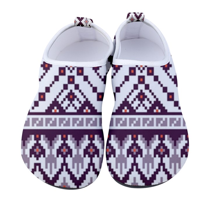 Illustration Ukrainian Folk Seamless Pattern Ornament Women s Sock-Style Water Shoes