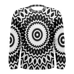 Circular Concentric Radial Symmetry Abstract Men s Long Sleeve Tee by pakminggu