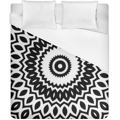 Circular Concentric Radial Symmetry Abstract Duvet Cover (california King Size) by pakminggu