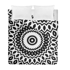 Circular Concentric Radial Symmetry Abstract Duvet Cover Double Side (full/ Double Size) by pakminggu