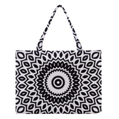 Circular Concentric Radial Symmetry Abstract Medium Tote Bag by pakminggu