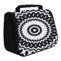 Circular Concentric Radial Symmetry Abstract Full Print Travel Pouch (Small) View2