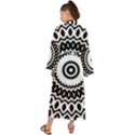 Circular Concentric Radial Symmetry Abstract Maxi Kimono View2