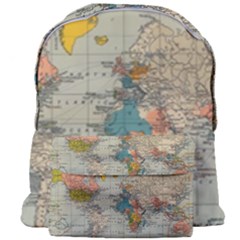 Vintage World Map Giant Full Print Backpack by pakminggu