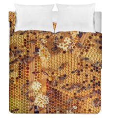 Bees Nature Animals Honeycomb Duvet Cover Double Side (queen Size) by pakminggu