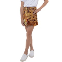 Bees Nature Animals Honeycomb Kids  Tennis Skirt by pakminggu