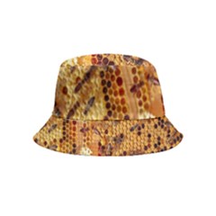 Bees Nature Animals Honeycomb Inside Out Bucket Hat (kids) by pakminggu