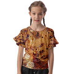 Bees Nature Animals Honeycomb Kids  Cut Out Flutter Sleeves by pakminggu