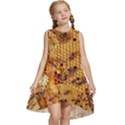 Bees Nature Animals Honeycomb Kids  Frill Swing Dress View1