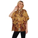 Bees Nature Animals Honeycomb Women s Batwing Button Up Shirt View2