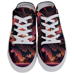 Fire Flame Burn Hot Heat Light Burning Orange Half Slippers by pakminggu