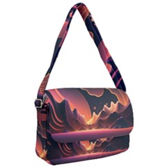 Fire Flame Burn Hot Heat Light Burning Orange Courier Bag by pakminggu