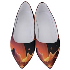 Fire Flame Burn Hot Heat Light Burning Orange Women s Low Heels by pakminggu