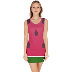 Watermelon Fruit Summer Red Fresh Food Healthy Bodycon Dress by pakminggu