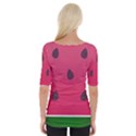 Watermelon Fruit Summer Red Fresh Food Healthy Wide Neckline Tee View2