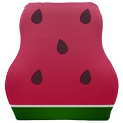 Watermelon Fruit Summer Red Fresh Food Healthy Car Seat Velour Cushion  by pakminggu