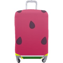 Watermelon Fruit Summer Red Fresh Food Healthy Luggage Cover (large) by pakminggu