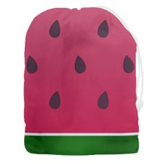 Watermelon Fruit Summer Red Fresh Food Healthy Drawstring Pouch (3xl) by pakminggu